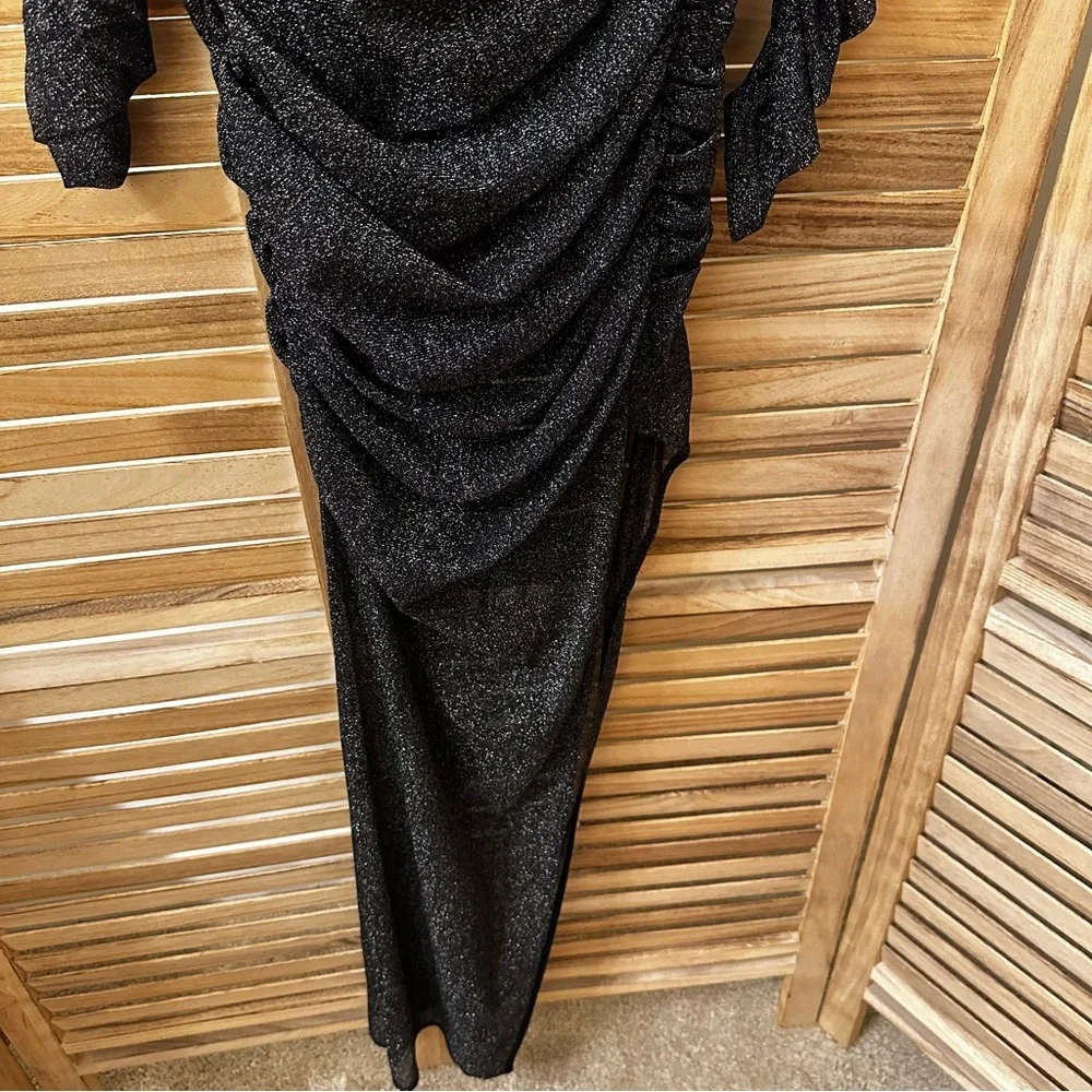 Lovers Friends DEIDRA MAXI DRESS in Metalic Black Size S